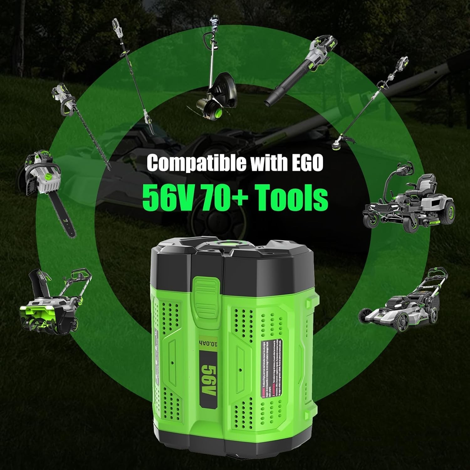 Genuine EGO POWER+ BA2800T 56V 10.0 Ah Lithium 12Ah Battery Upgrade Fuel Gauge