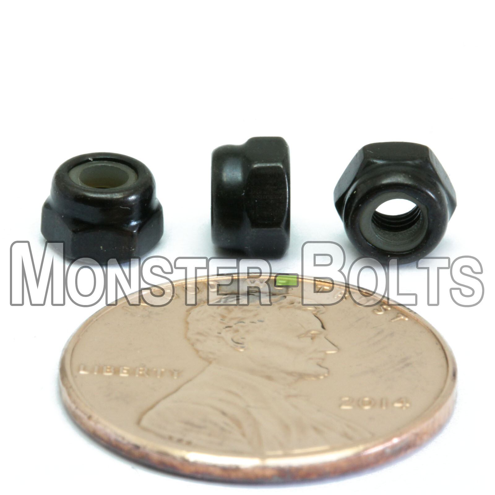Bulk Qty – Nylon Insert Lock Nuts DIN 985 Steel, Black Oxide M3 M4 M5 M6 M8 M10