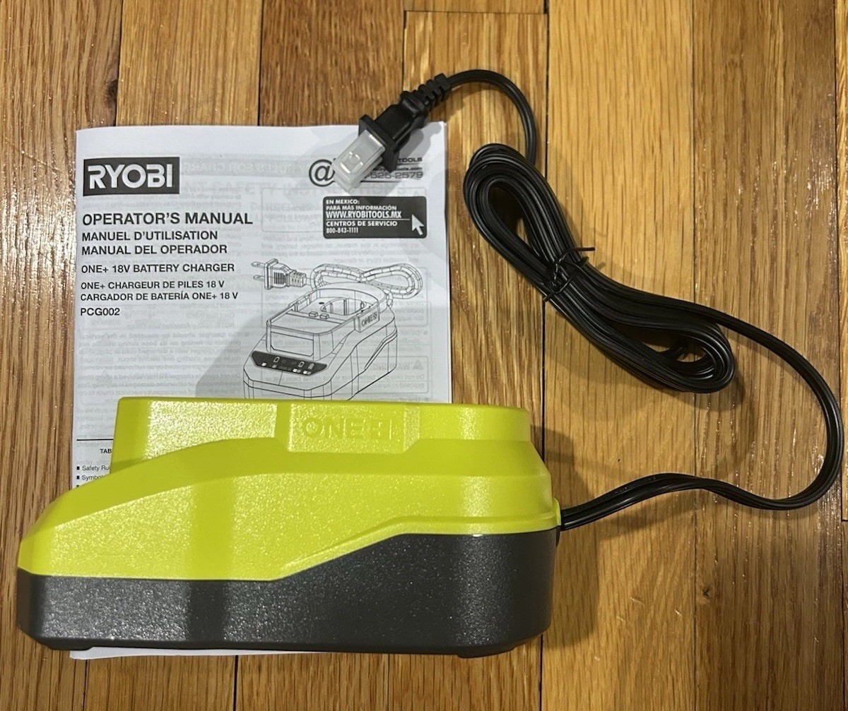 TEN (10) GENUINE RYOBI 18V 18 VOLT LITHIUM-ION BATTERY CHARGER PCG002 BRAND NEW