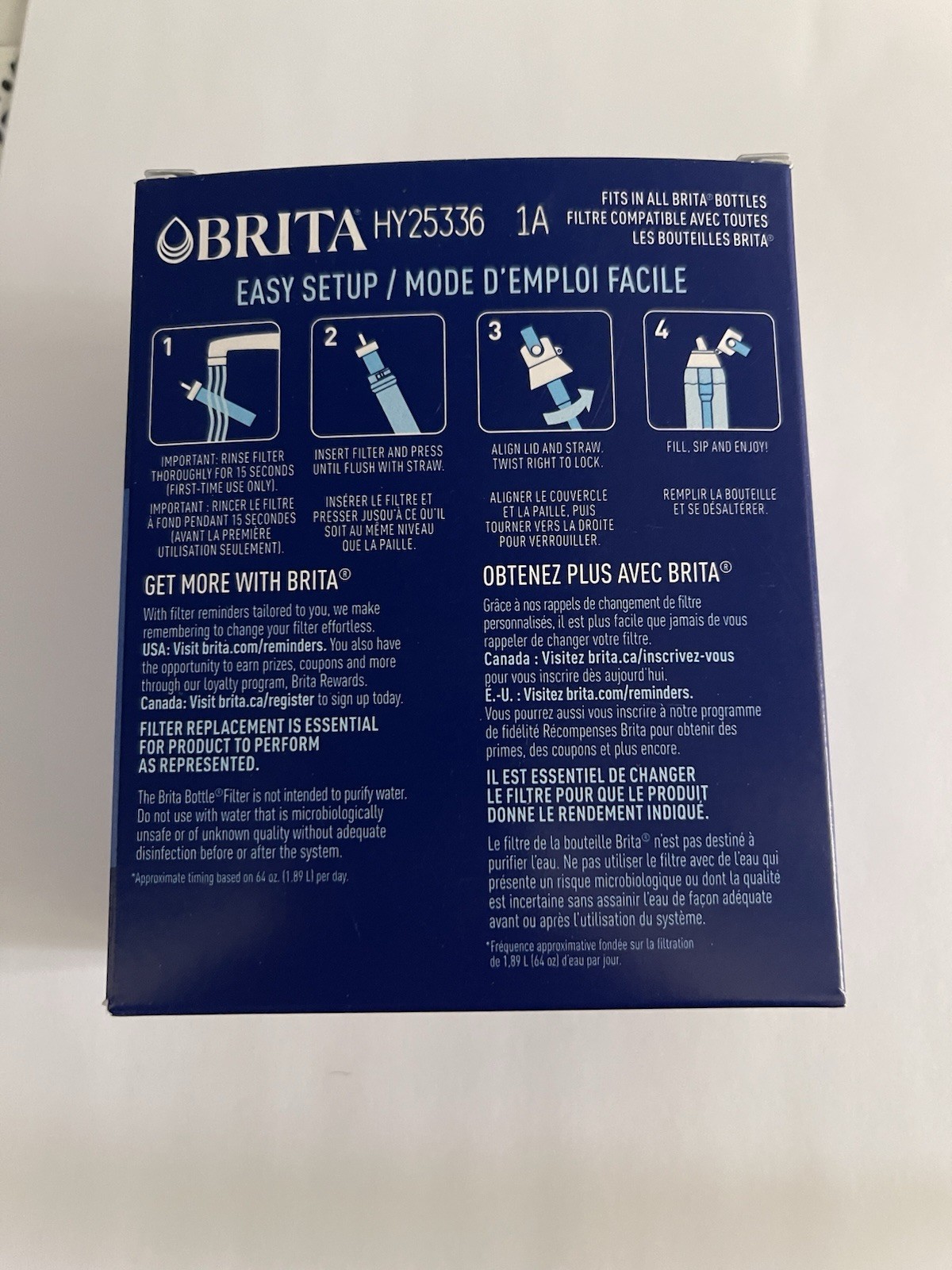BRITA Bottle Replacement Filters 6 Filters 1 Year Pack (BRAND NEW)