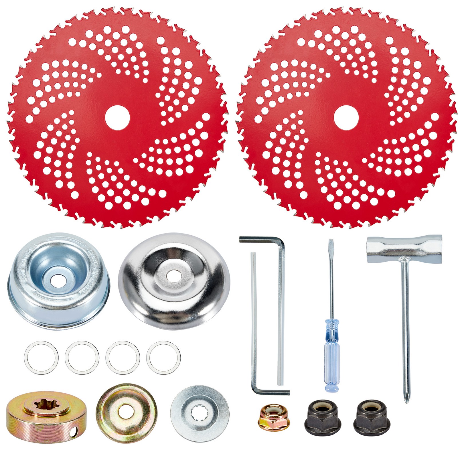 9″x 36 Teeth Carbide Tipped Blade kit for Brush Cutter Trimmer Weed Eater 2 Pack