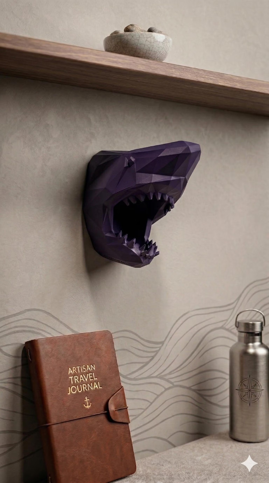 Geometric Shark Head Wall Mounted – Any Color!
