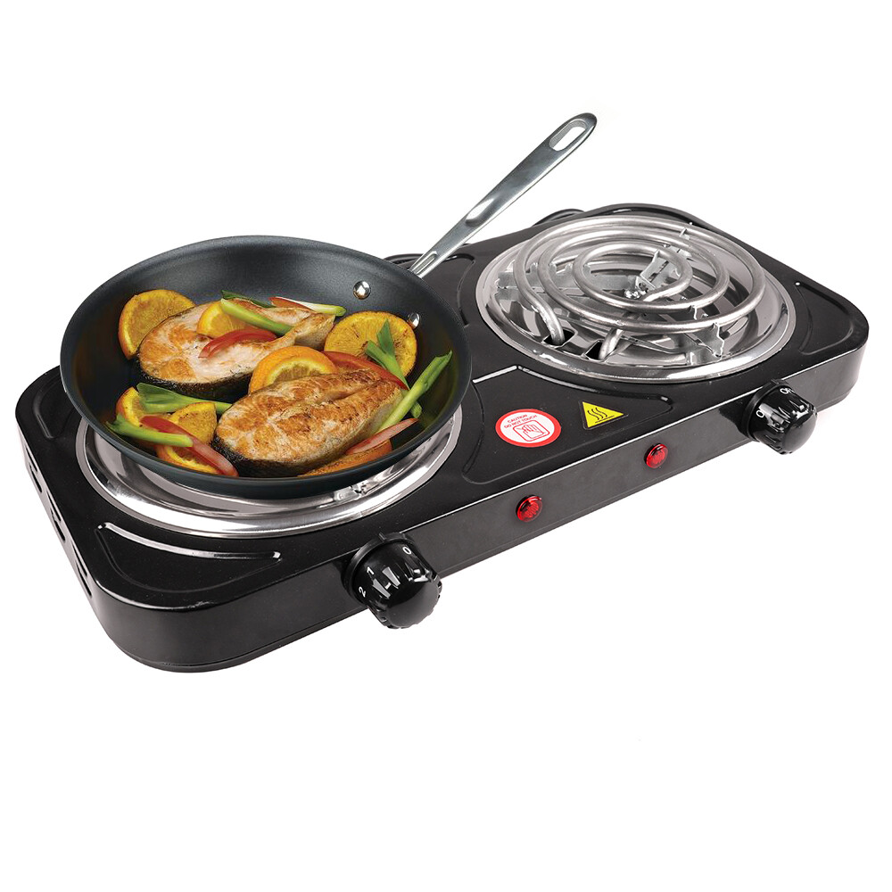 Portable Electric Single/Double Burner Countertop Hot Plate Stove Cooker 110V