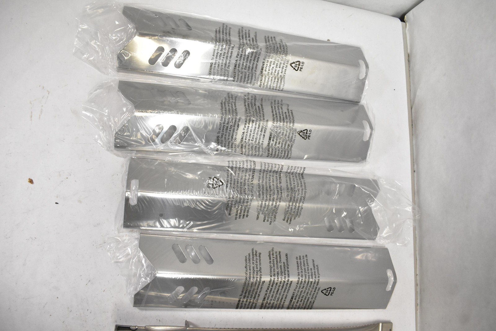 Cridtpid Flavor Bar Grill Part 4-Pack Stainless Steel Silver