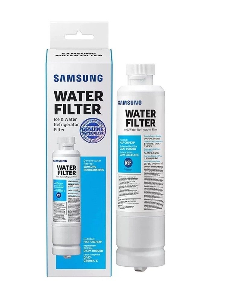 SAMSUNG Genuine Filter for Refrigerator Water and Ice, HAF-CIN/EXP, 1 Pack
