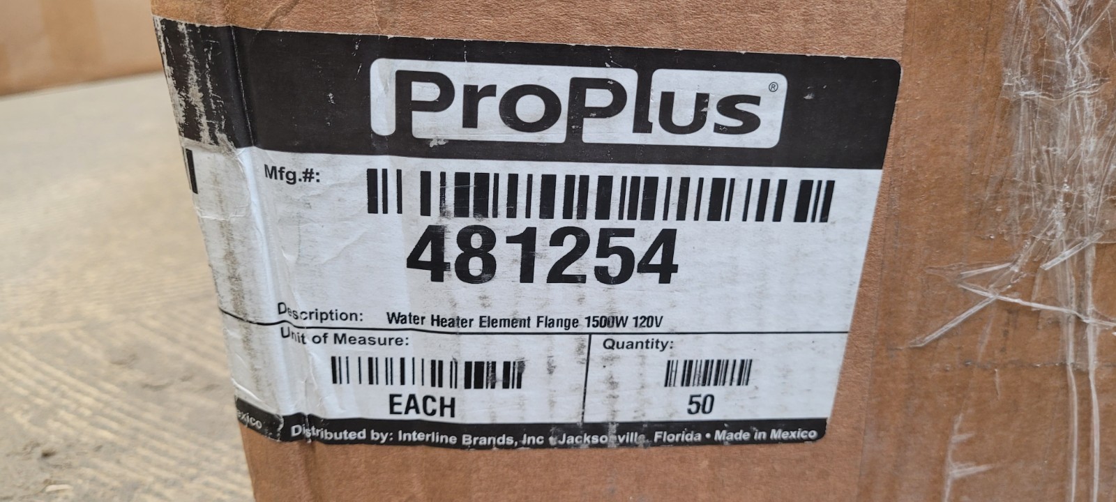 Water Heater Element High Density 1500W, 120V Universal Flange Style 481254 NEW