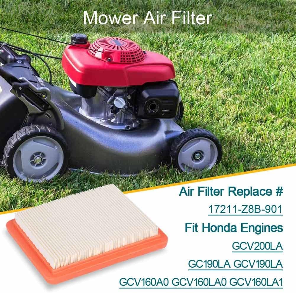 4 Pack Honda HRX217 Lawn Mower Air Filter GCV160LA1 GCV190LA HRR216 HRS216