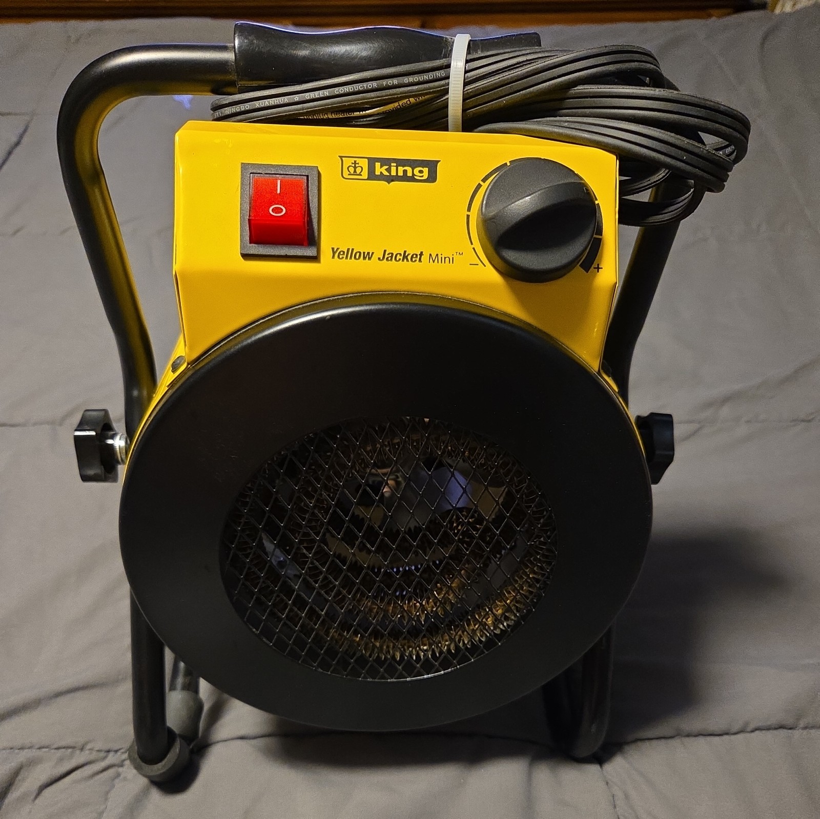 King Yellow Jacket Electric 1500W 120V Portable Garage/Shop Heater – Yellow