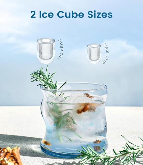 Ice Makers Countertop, Portable Ice Machine with Carry Handle, 26.5lbs/24Hrs,New