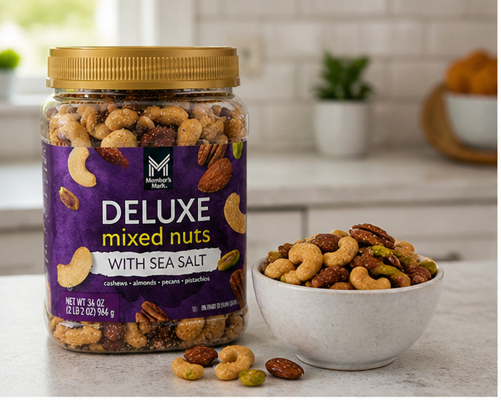 Member’s Mark De Luxe Mixed Nuts with Sea Salt 34 Oz