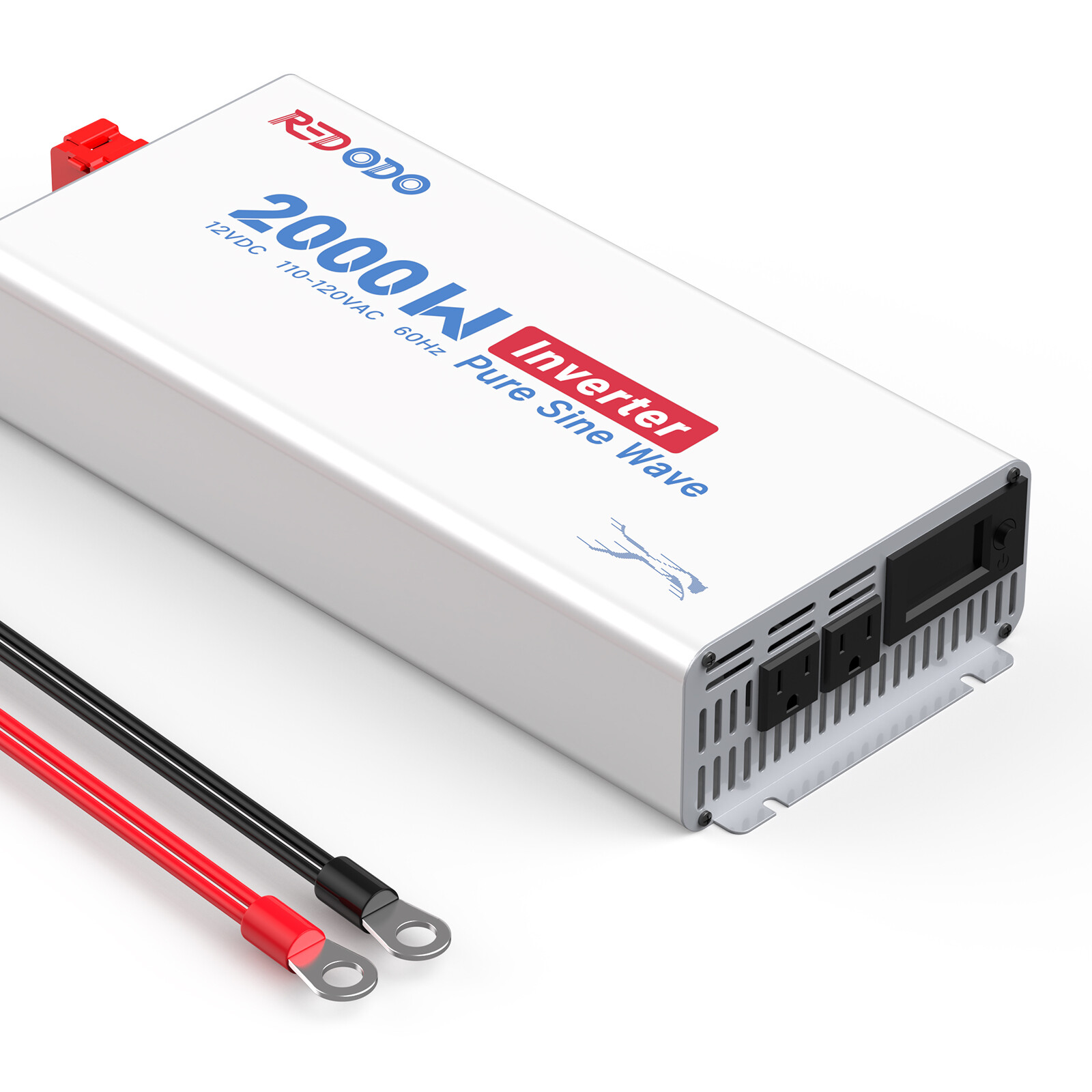 Redodo 2000W Pure Sine Wave Inverter 90% Power Efficiency Digital LCD Display