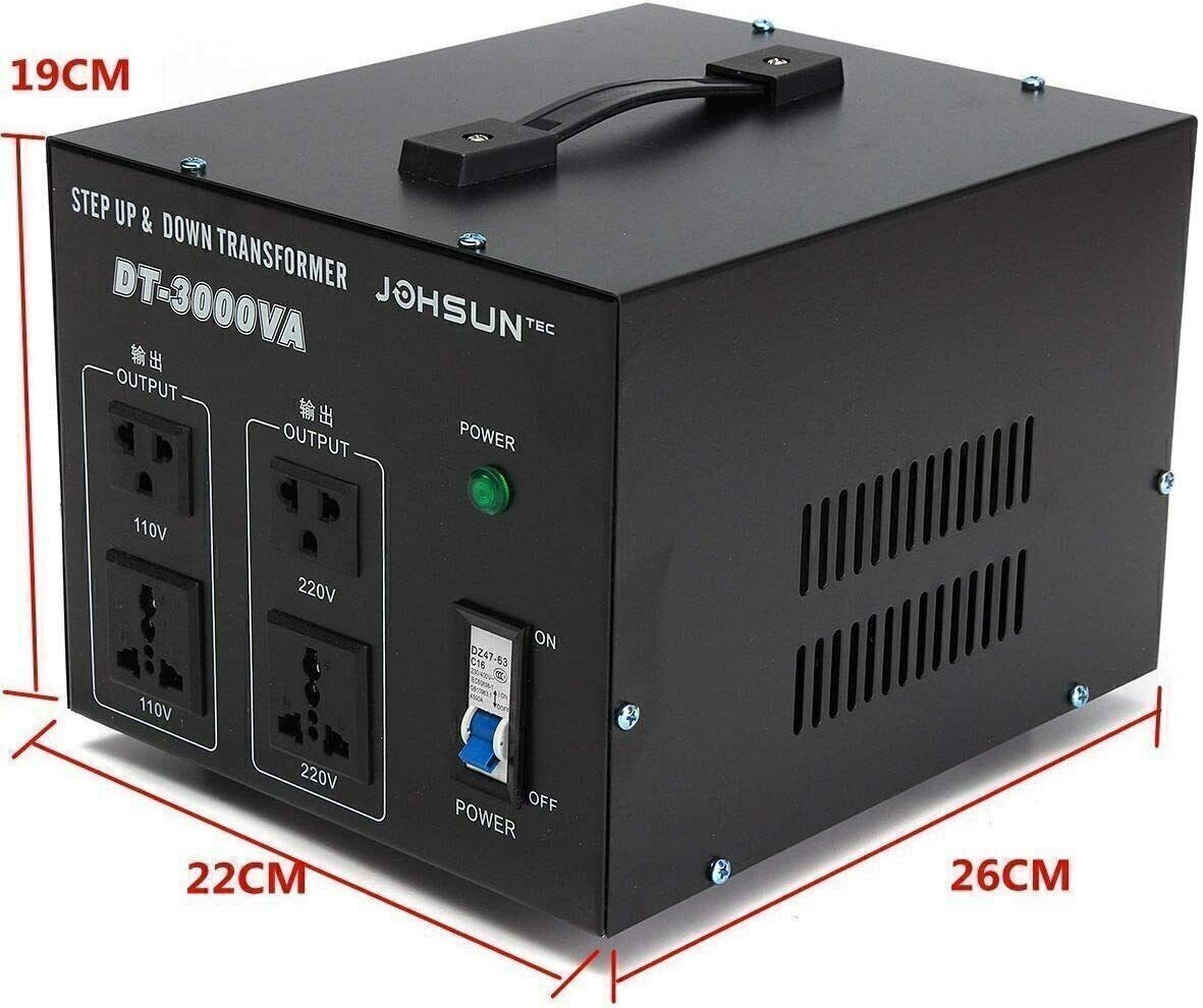 YaeCCC Voltage Converter Transformer Step Up Down 3000W 220V-110V 110V-220V