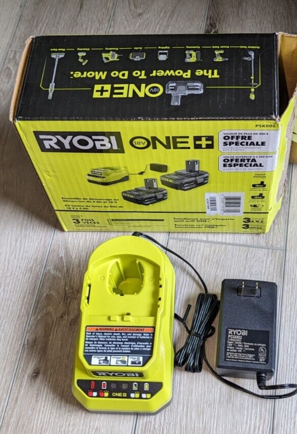 Brand NEW Genuine RYOBI PCG002 18V ONE+ Lithium-Ion Battery Charger Only