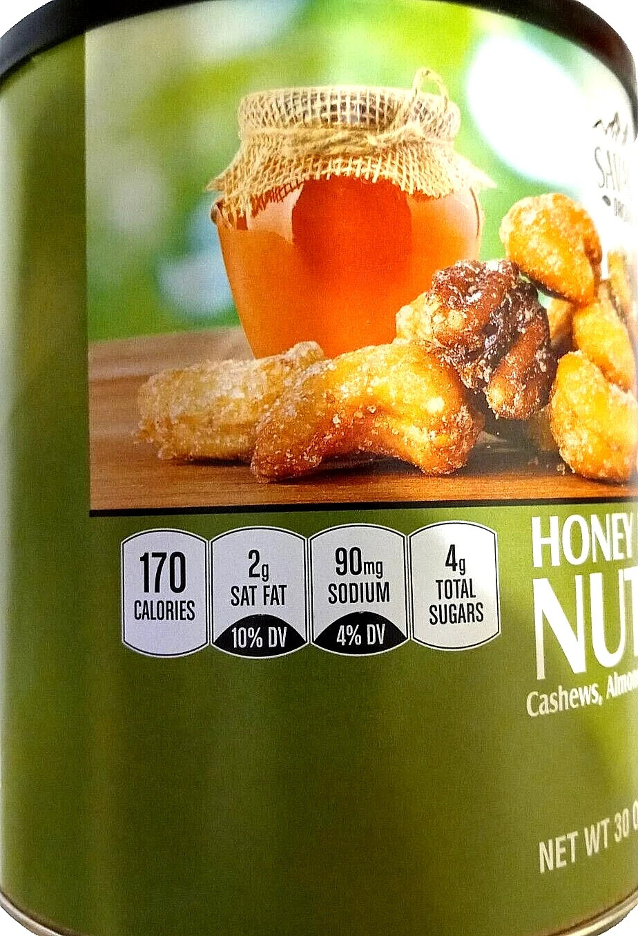 Savanna Orchards Honey Roasted Nut Mix Cashew/Almonds/Pecans 30 Oz EXP 11/2027