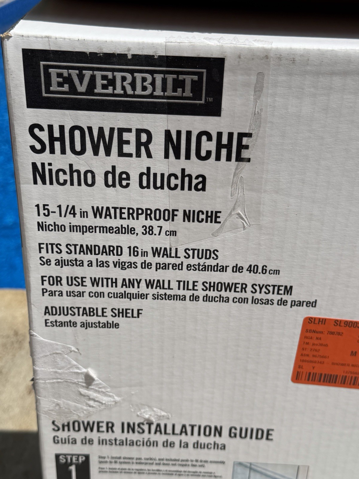 Everbilt Watershield Shower System 13.25 in. x 15.25 in. x 3.5 in. Shower Niche