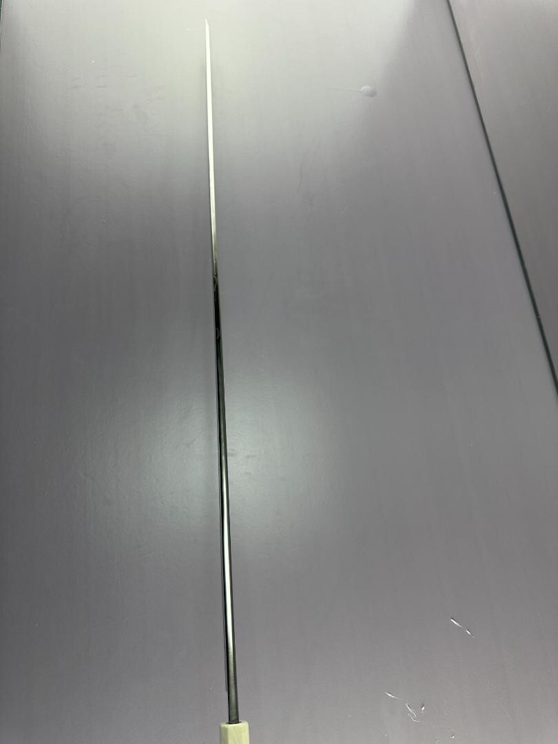 Japanese Maguro Tuna Knife 900mm / 35 in Tamahagane Blue White Steel + Saya