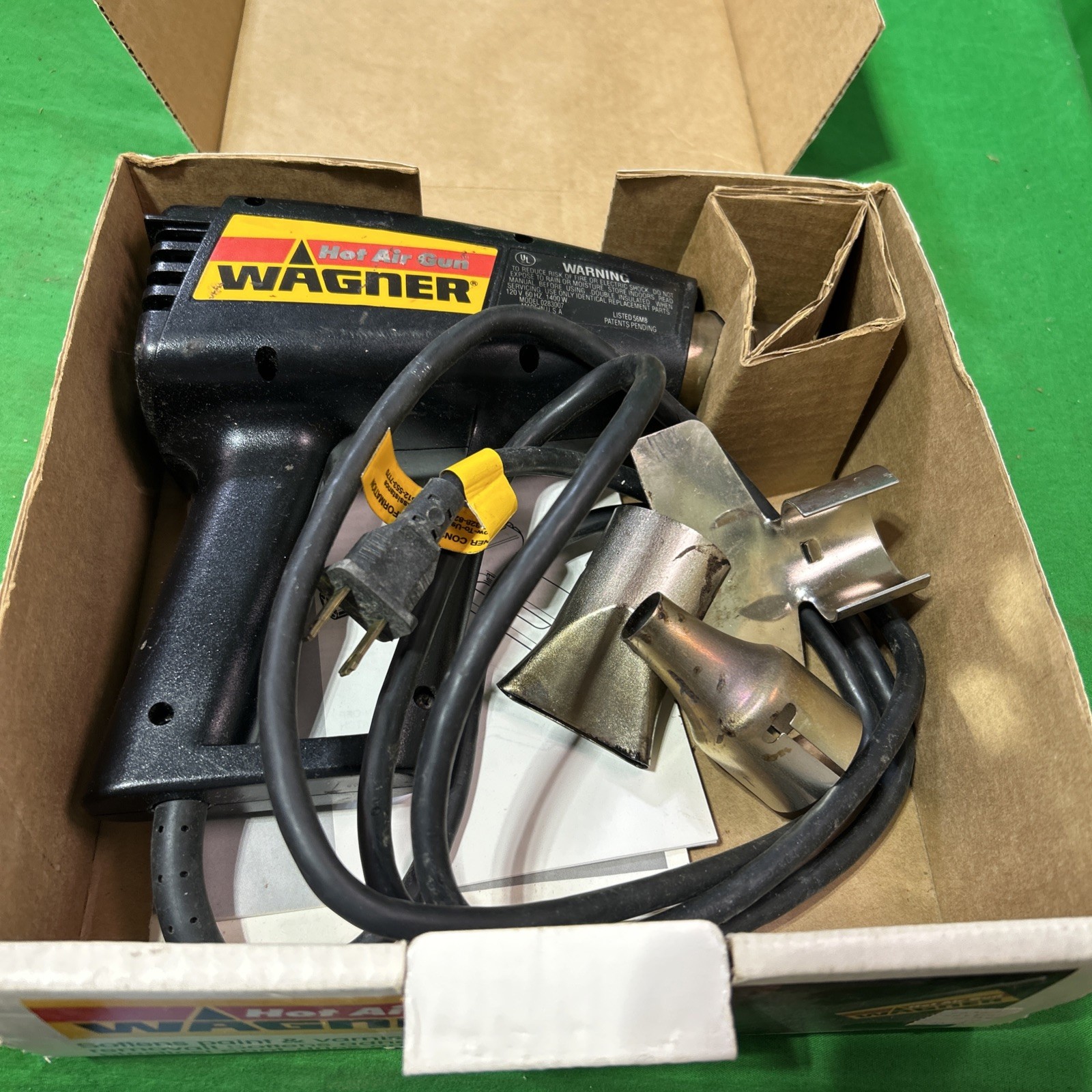Wagner Hot Air Gun Electric Heat Gun Paint Removal Softens Plastic & Adhesives