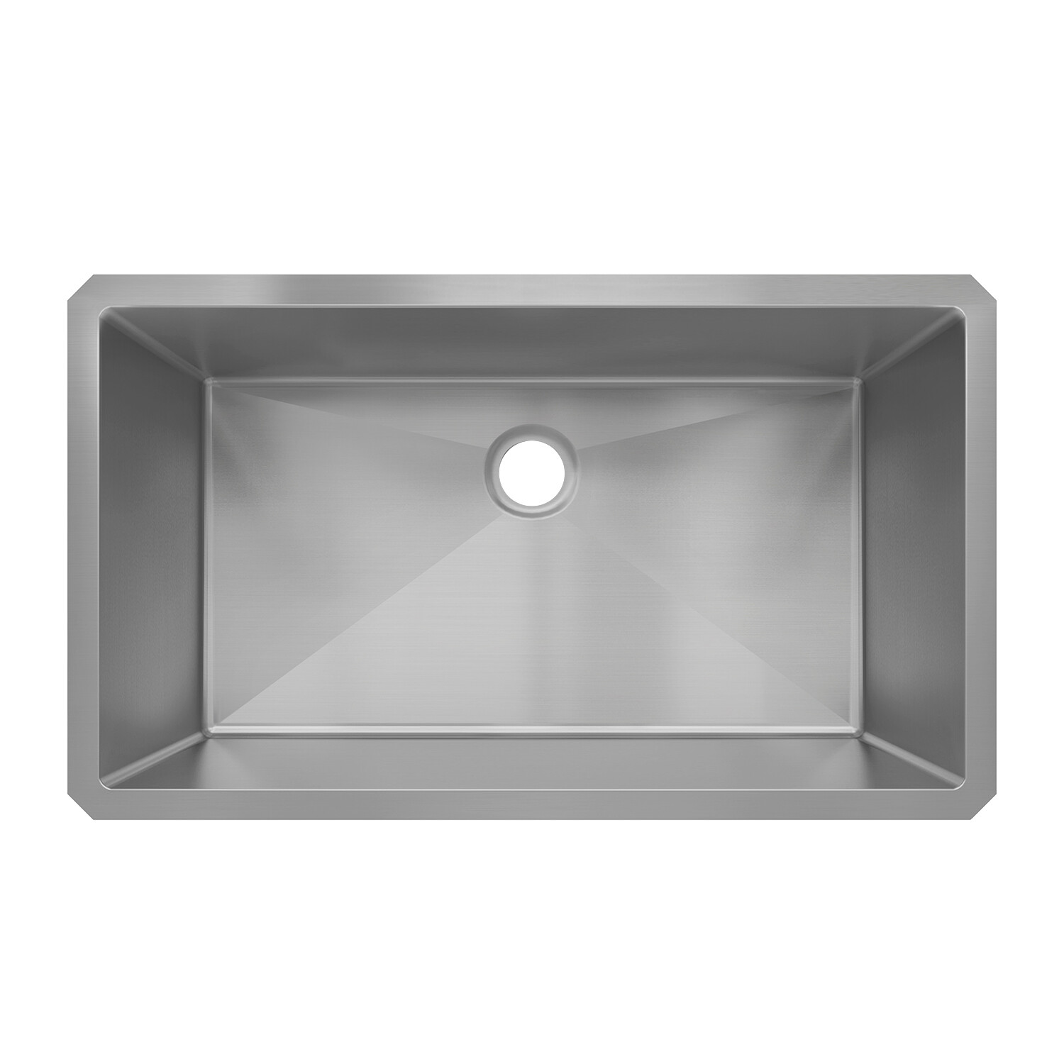 Sinber 32″ Undermount Single Bowl 304 Stainless Steel Kitchen Sink HU3219S-S-16E