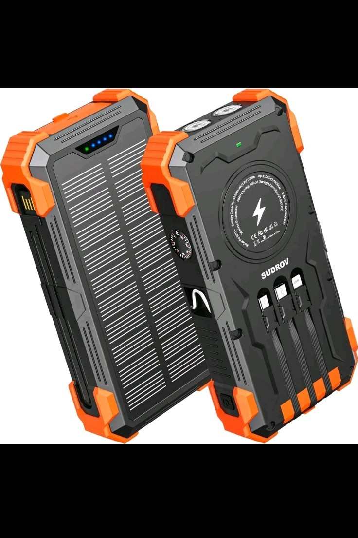New SUDROV Solar Power Bank 42800mAh 3.7V Li-Ion Green PN-W33A MPN PN-W33A