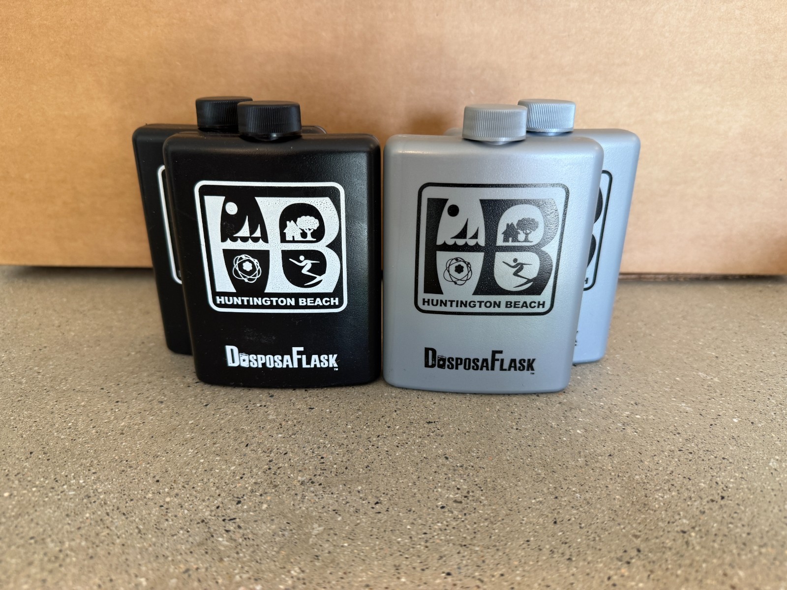 4 Pack – Multi Color – Plastic Alcohol Flask – Free Shipping