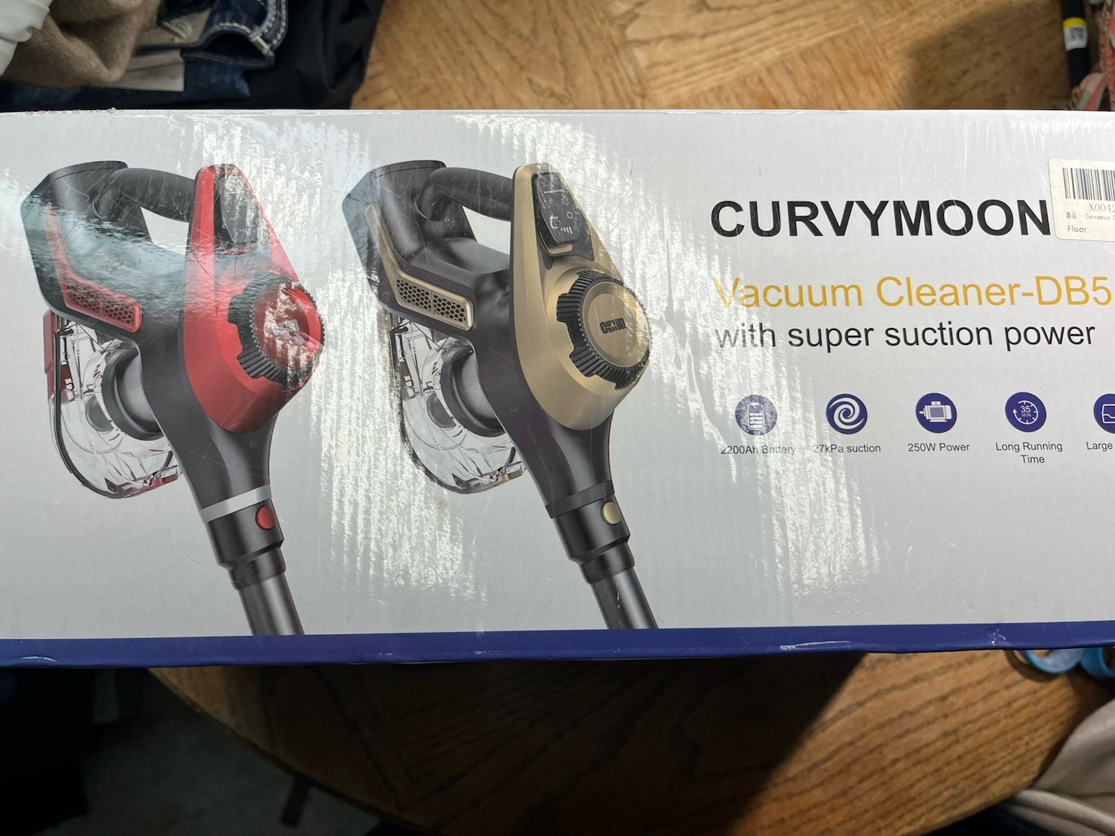 Curvymoon DB5 Cordless Vacuum Cleaner 30Kpa Home Stick Vacuum NEW IN BOX