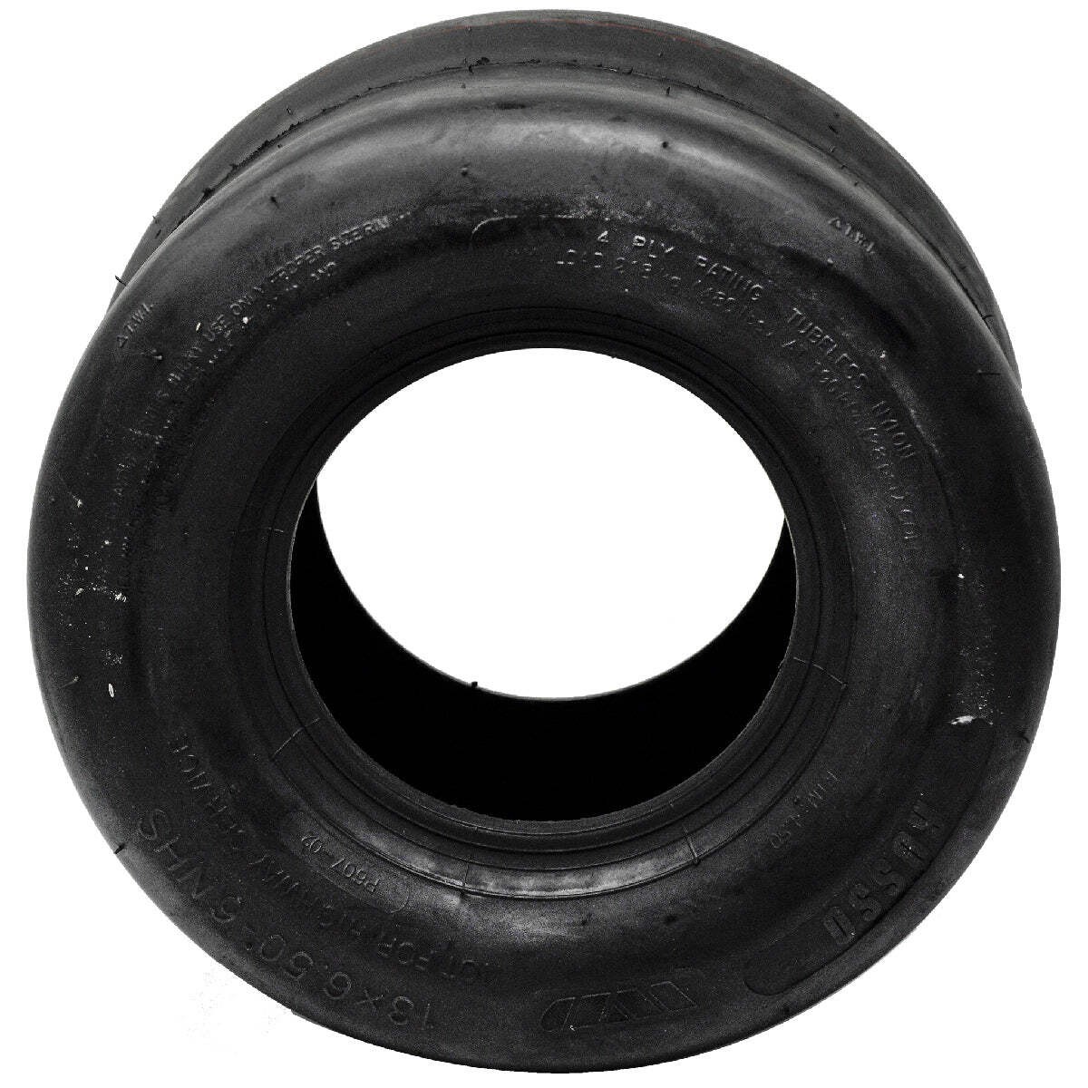 2PK 13×6.50-6 Tubeless Smooth Tires 4 PLY Zero Turn Caster Tire