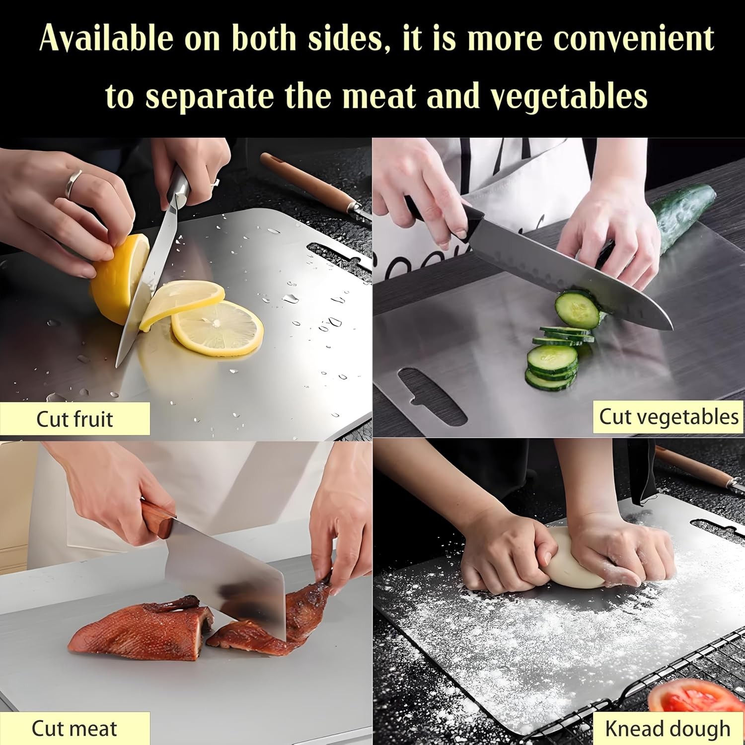 Titanium Cutting Board for Kitchen,2 Pas Titanium Cutting Board–