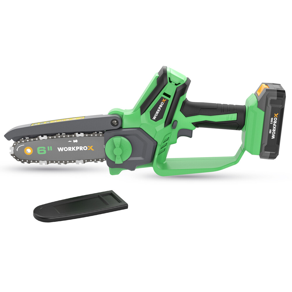 WORKPROX 20V 2.0Ah Cordless 6-inch Mini Chainsaw Electric Chain Saw Pruning Saws