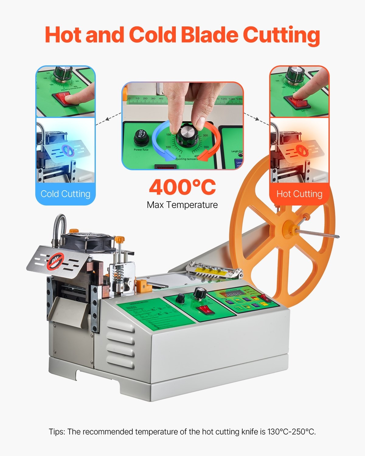 Automatic Webbing Cutting Machine, Hot and Cold Ribbon Cutting Machine with Adju