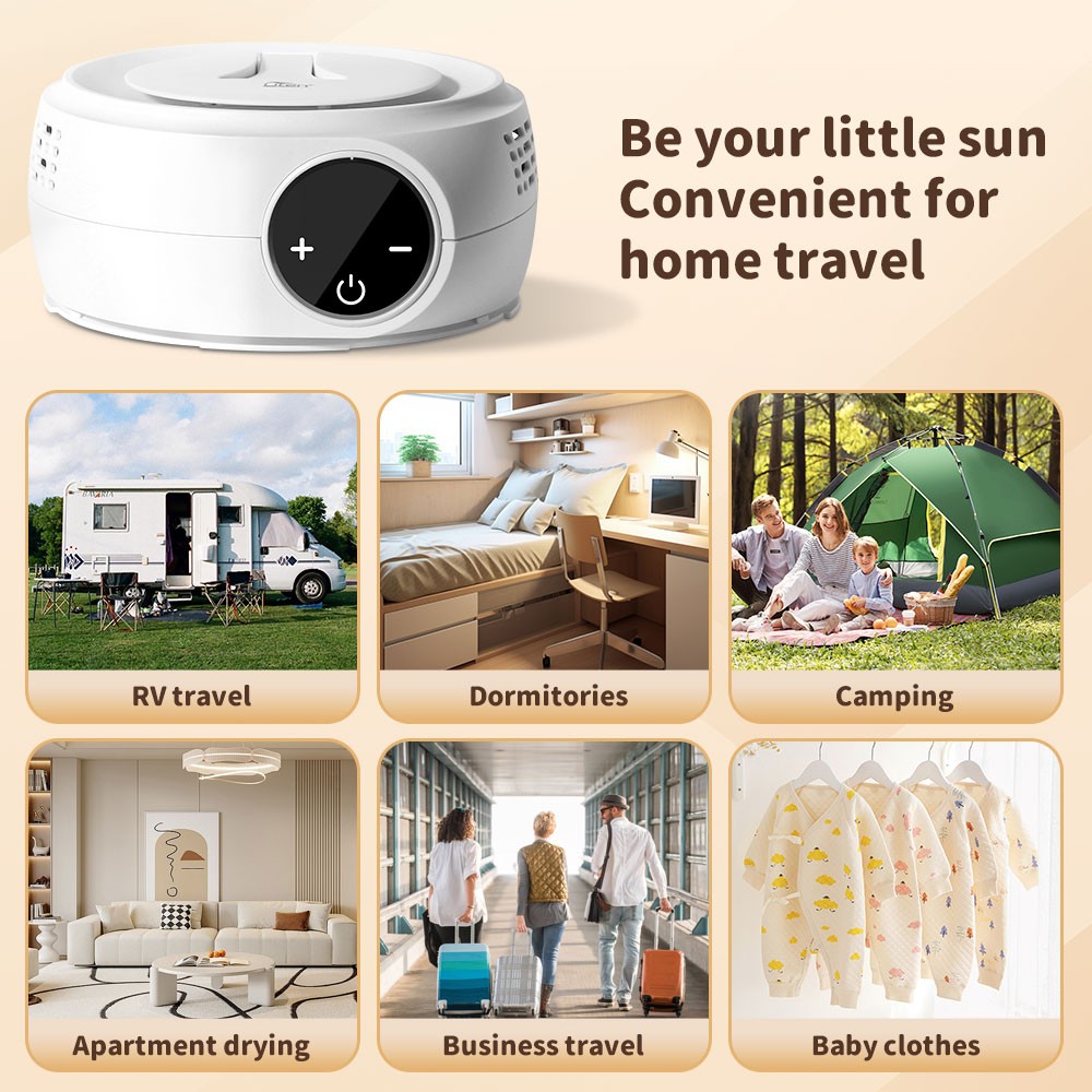 Foldable Portable Clothes Dryer Warm Air Dryer for Apartments RV Small Spaces