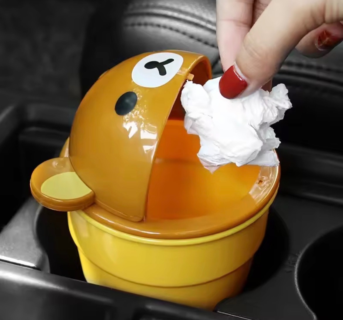 Kawaii Rilakkuma Bear Car Trash Storage Bin