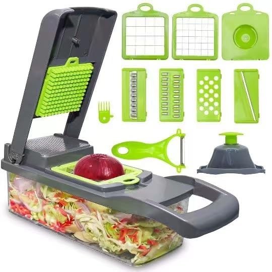 Vegetable Chopper: 16 in 1 Food Chopper – Onion Vegetable Slicer Cutter Dicer…