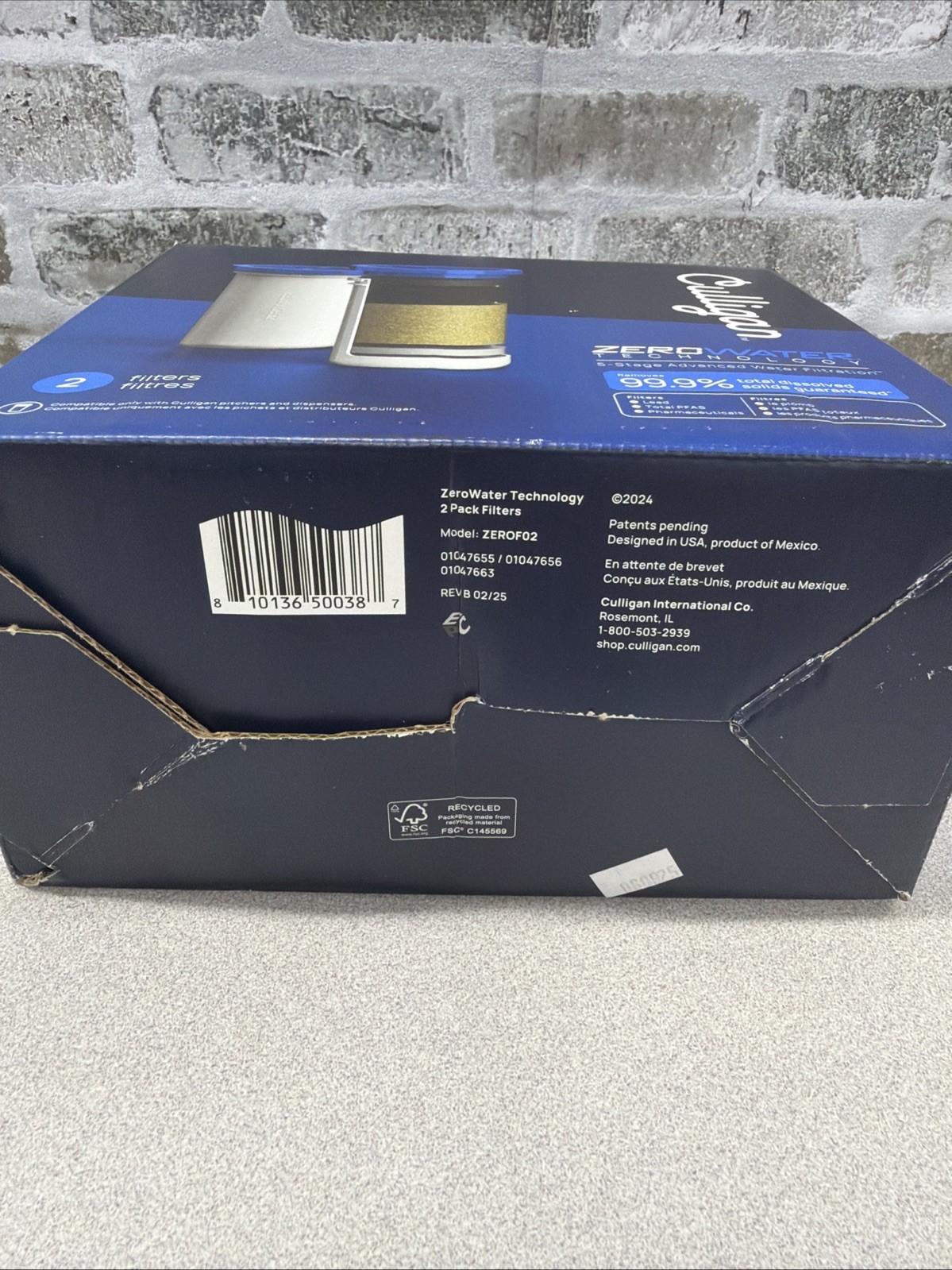 Culligan with ZeroWater Technology Water Filter Replacement 2-Pack 1-Month