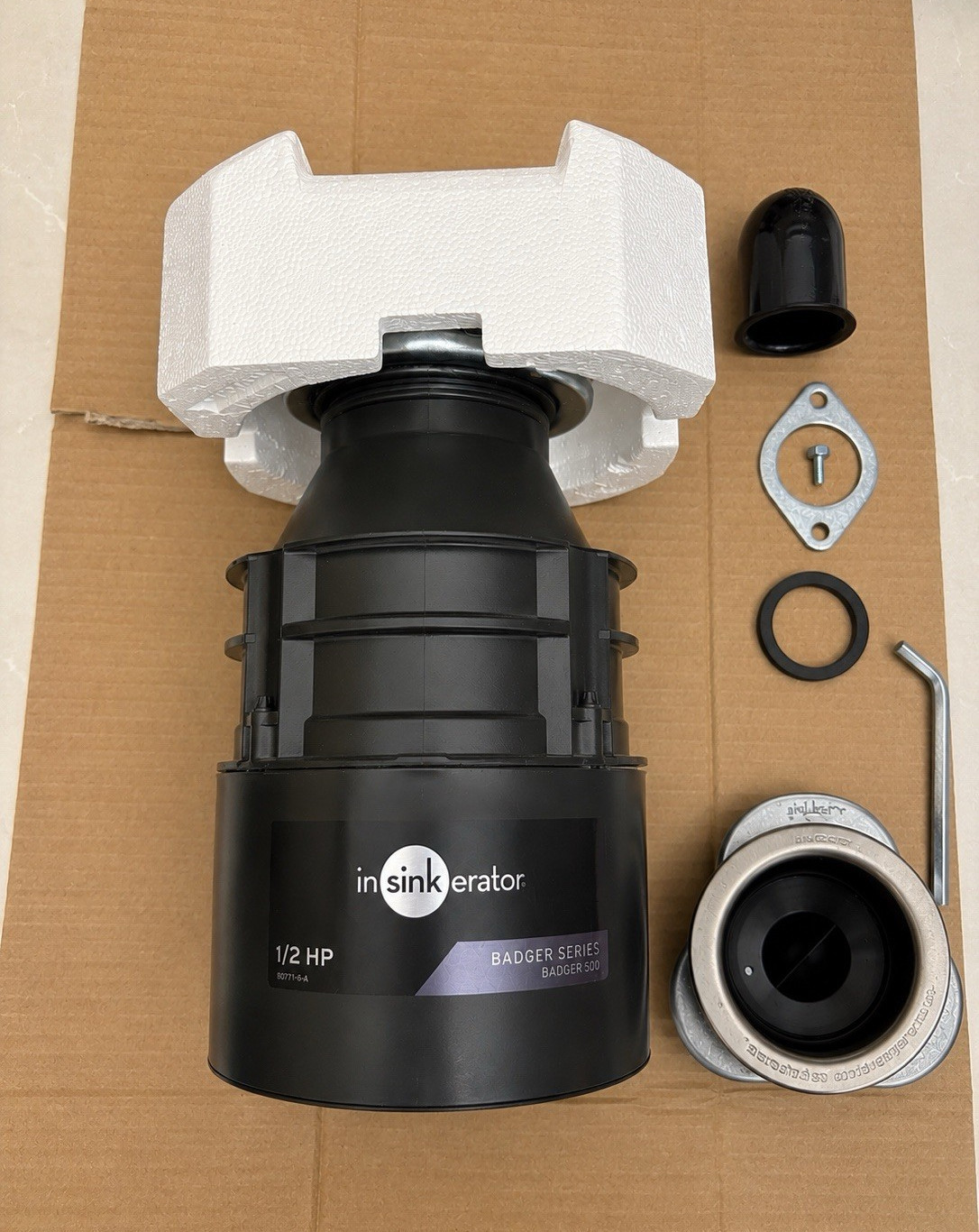 InSinkErator Badger 500 1/2 HP Continuous Feed Garbage Disposal w/ Sink Flange