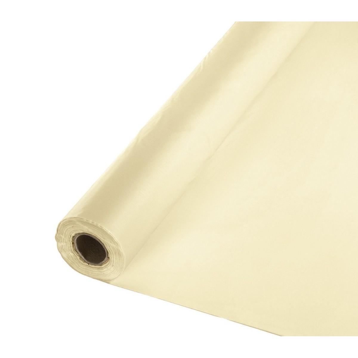 Creative Converting Ivory Tablecover Roll Plastic Table Cover-40 X 100 1 Pc One