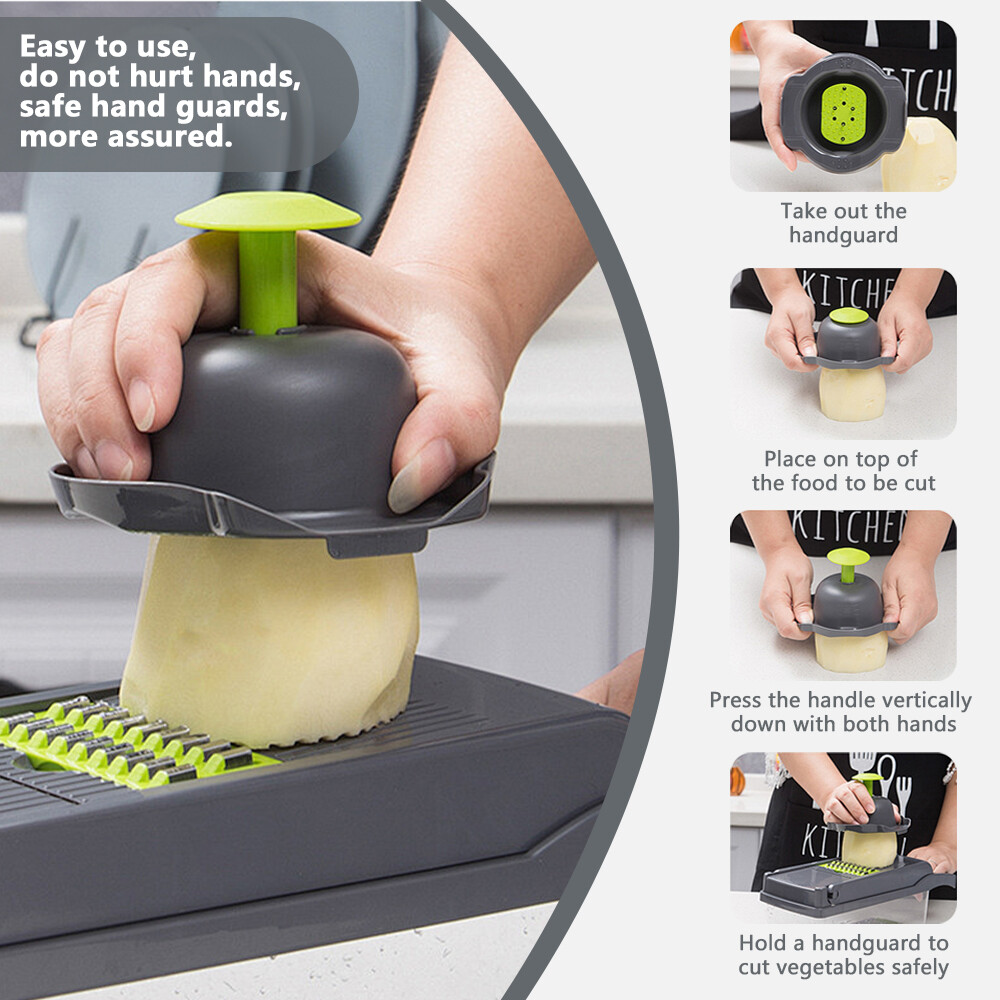 16-In-1 Vegetable Fruit Kitchen Chopper Cutter Food Onion Veggie Dicer Slicer