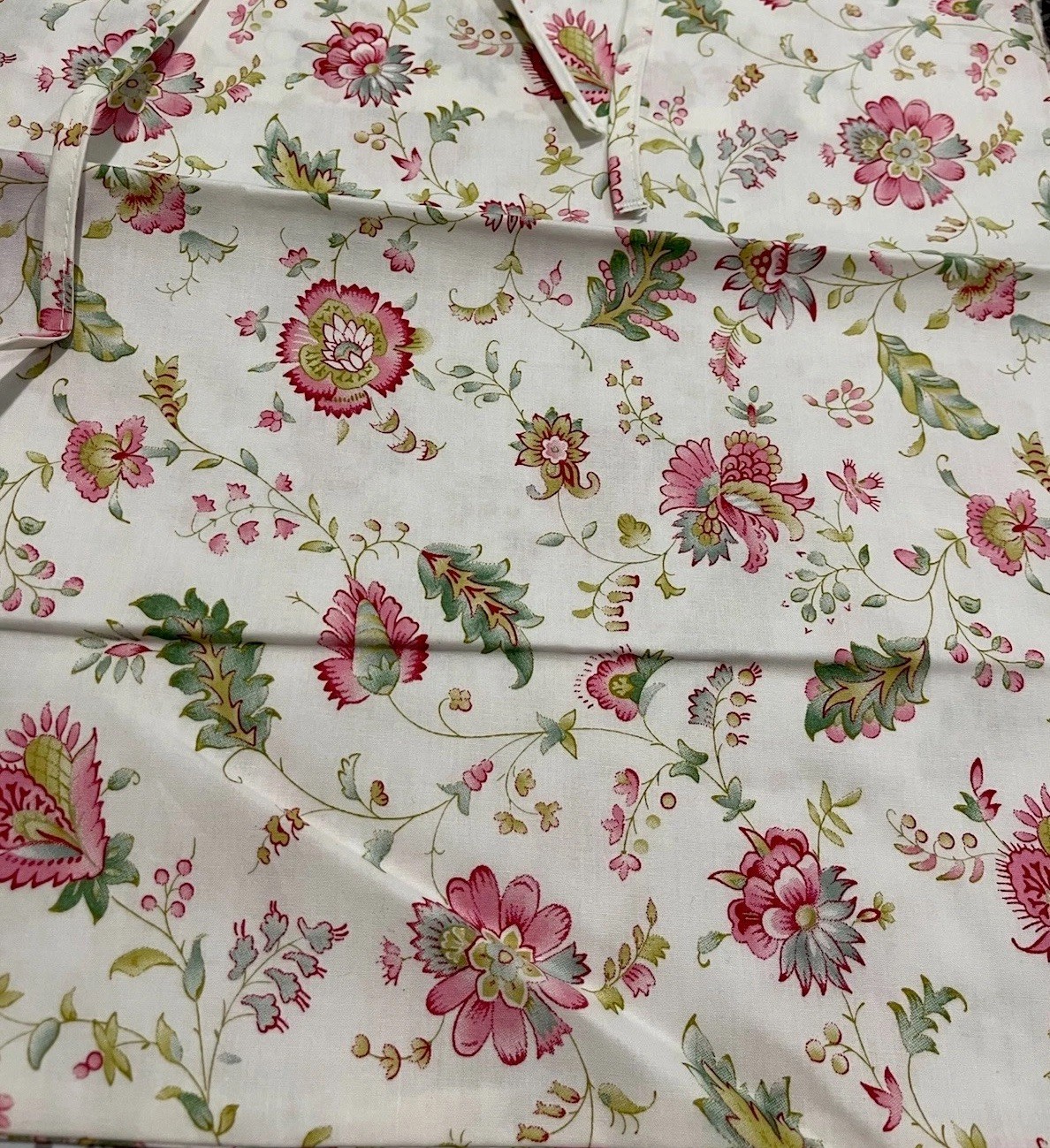 KENZO France NWT (1pc) Boudoir Sham 100% Percale Print Ties Embroidery ONE SHAM