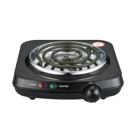 Portable Single Burner and Hot Plate, Easy to Clean, Black, 120V~ 1100W