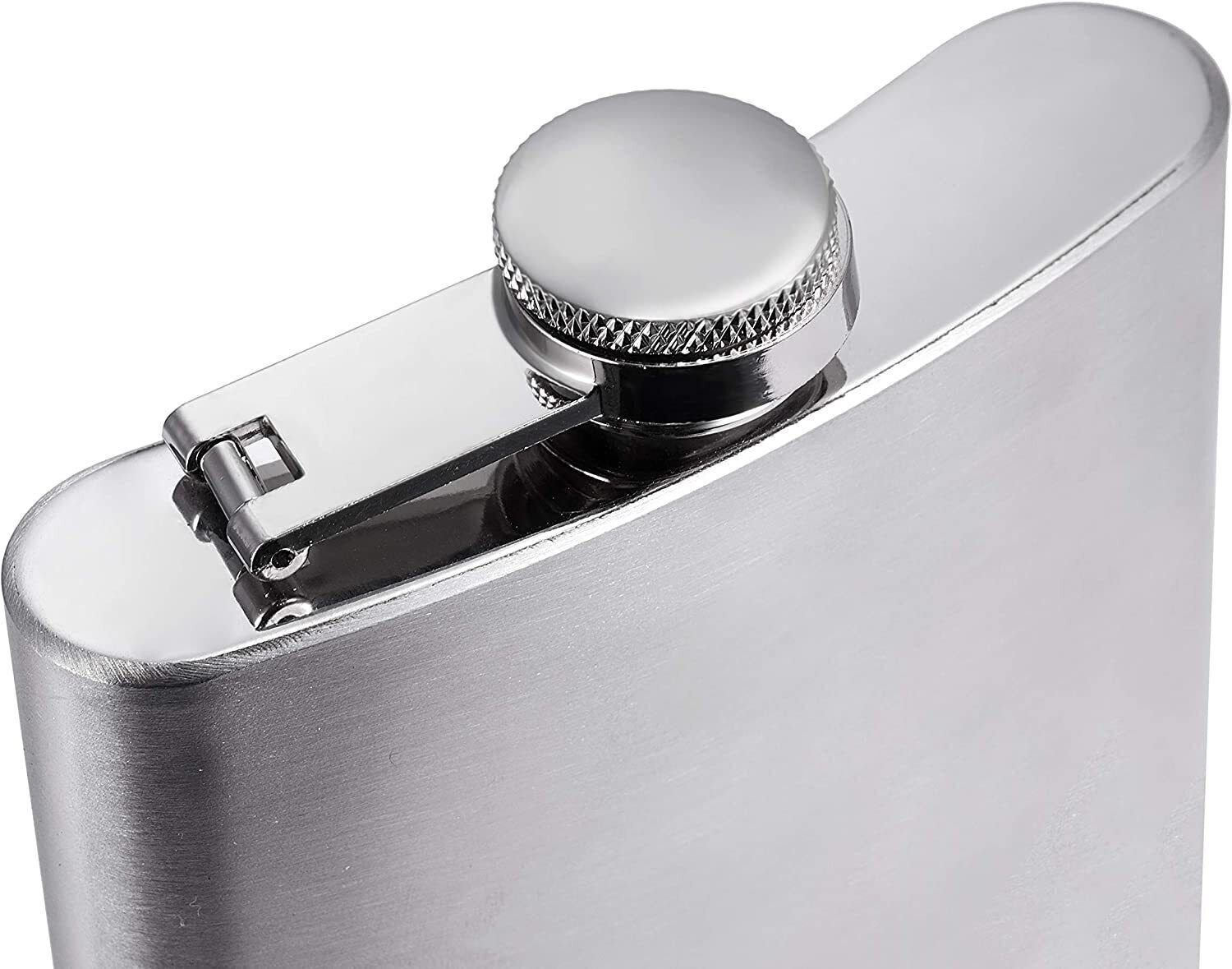 7 10oz Liquor Stainless Steel Pocket Hip Flask Screw Cap Alcohol Whiskey Bottle