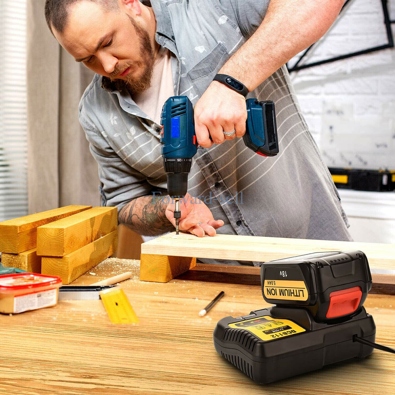 FOR Dewalt DCB112 12V-20V MAX Lithium Battery Charger ,For Drill, Saw 20 volt