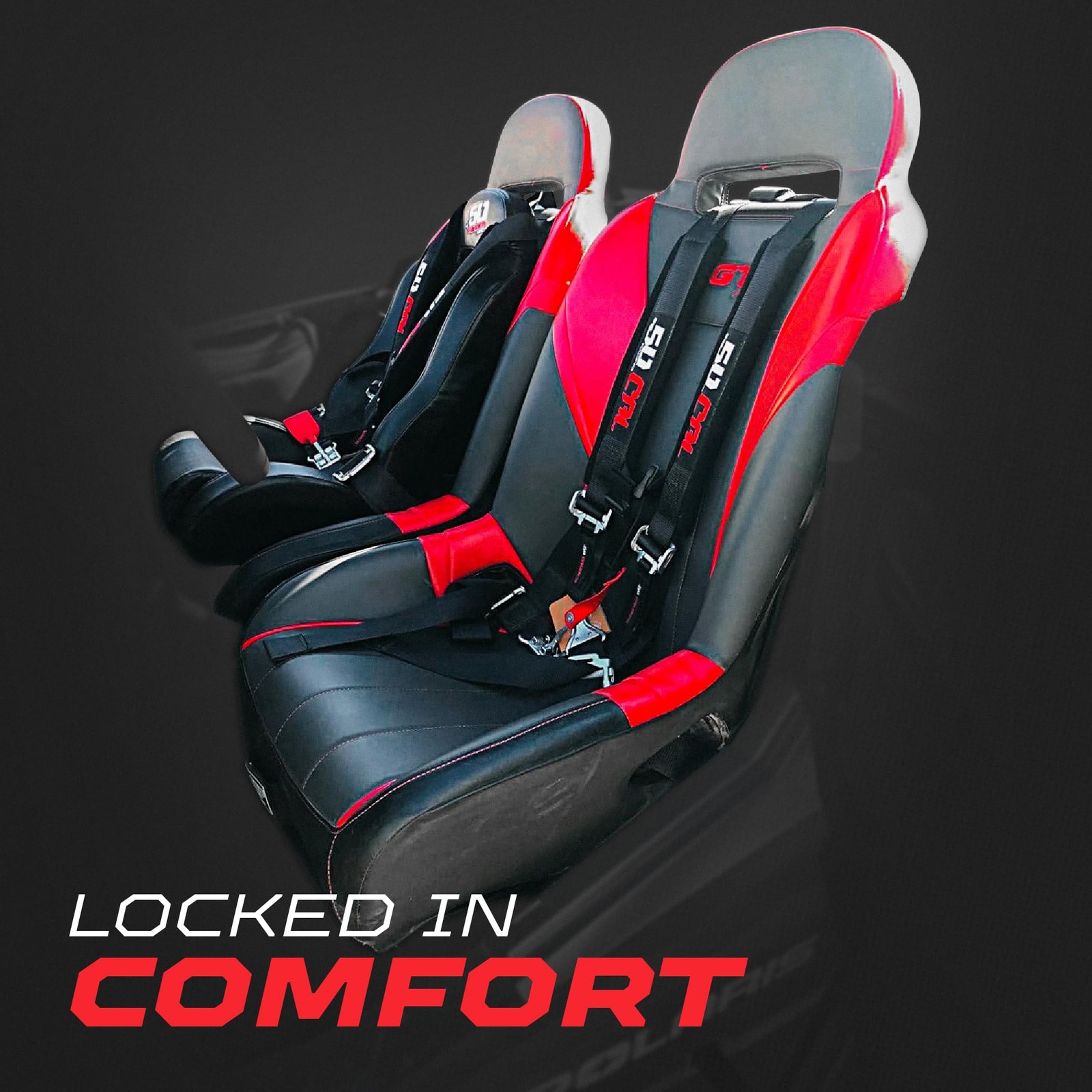 1pc Black 5 Point Harness for Bucket Seat, Latch Release, 9 Color Options, Ra…