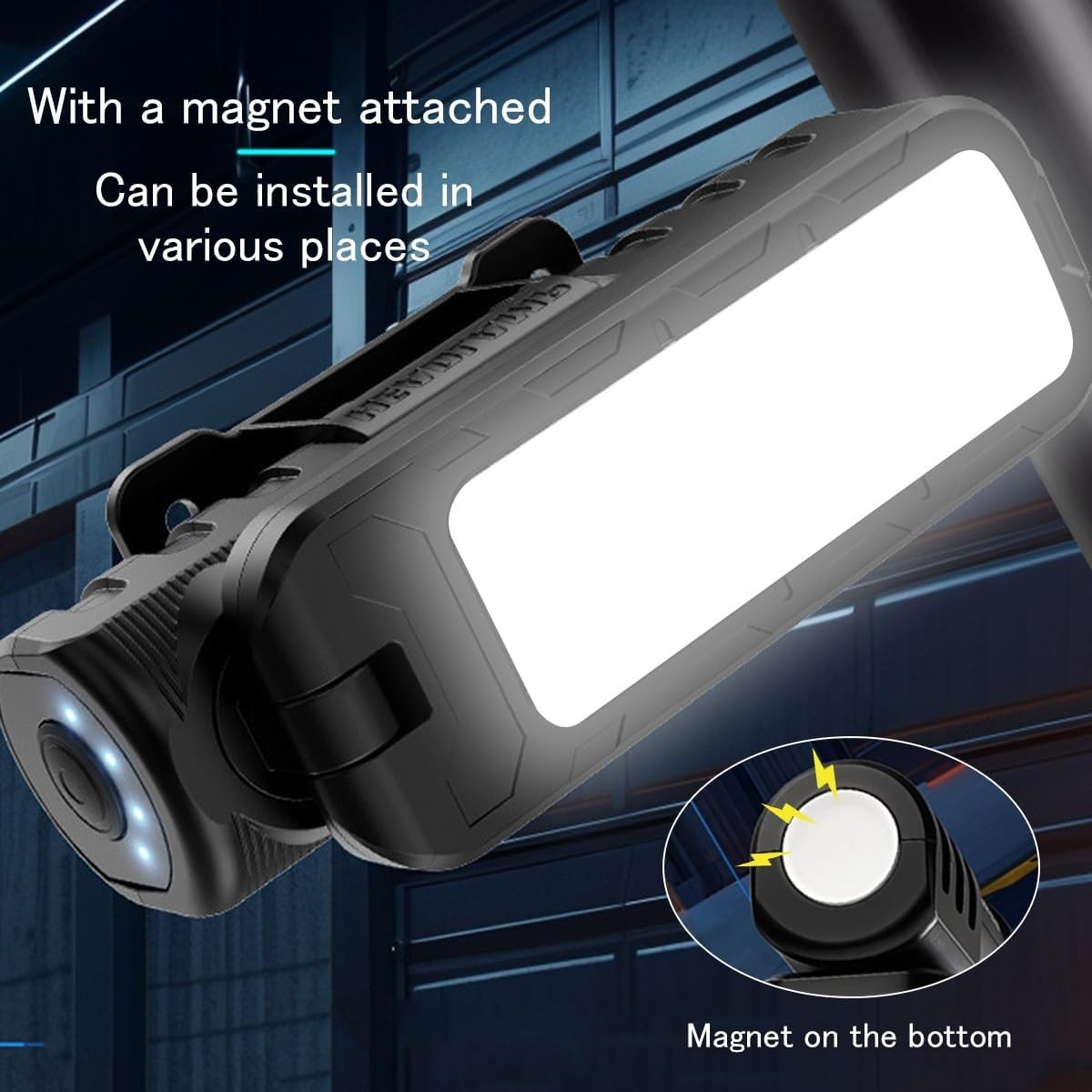 Rechargeable 5000LM Magnetic Work Light,180° Rotate Mechanic Work Light for C…