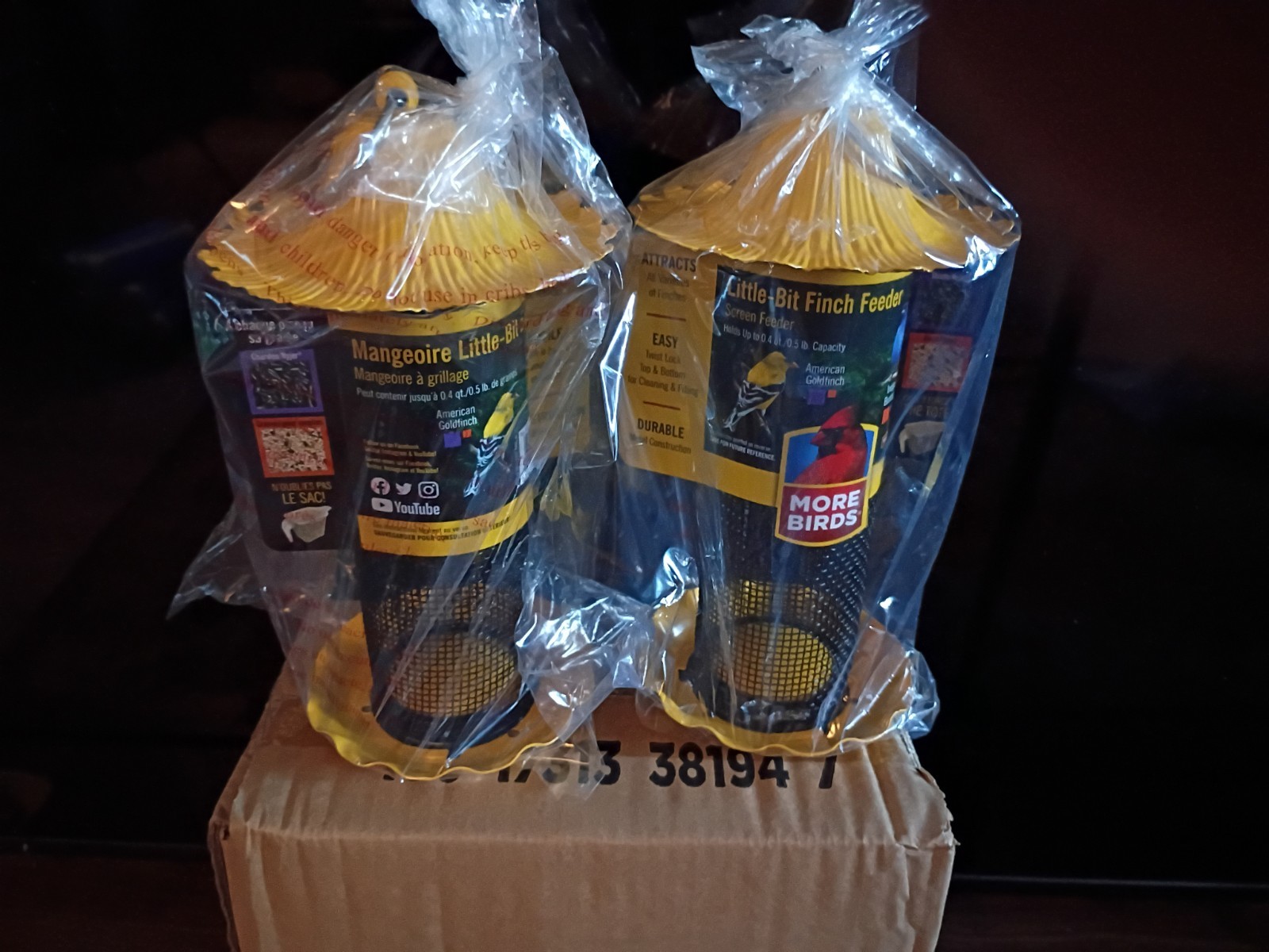 Stokes Select Little-Bit 9 In. 1/2 Lb. Capacity Finch Thistle Screen Feeder-2 PK