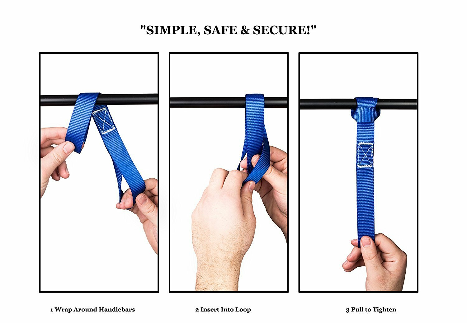 Soft Loop Tie Down Straps – 1,500Lbs Load Capacity & 4,500 Lbs Breaking Strength