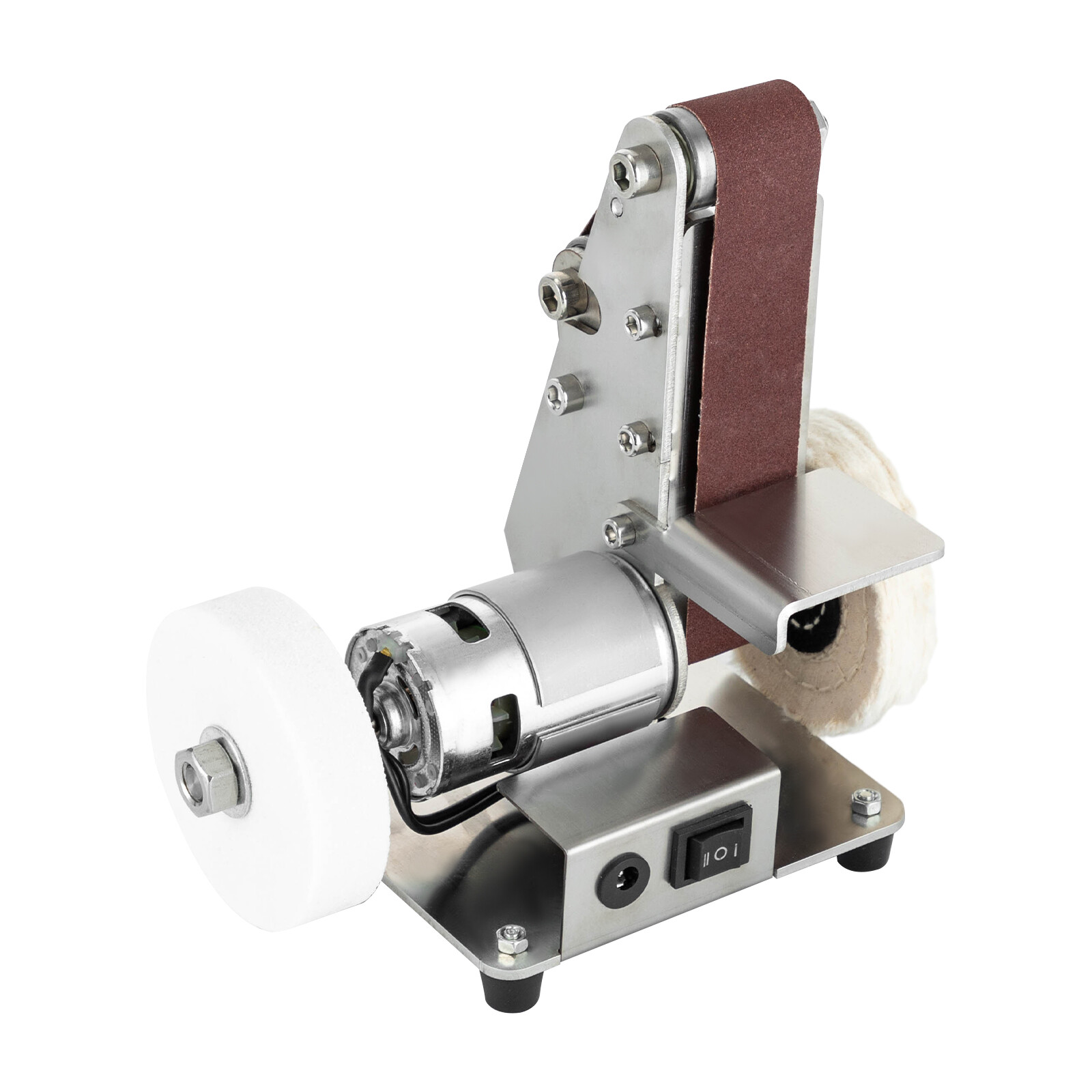 Mini Belt Sander, Electric Bench Grinder Sanding Machine, Table Top Grinder New