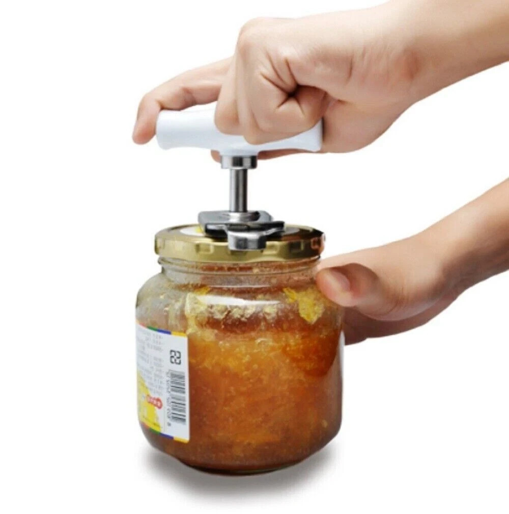 Adjustable Jar Opener Tool – Easy Grip Stainless Steel Lid Remover for Arthritis