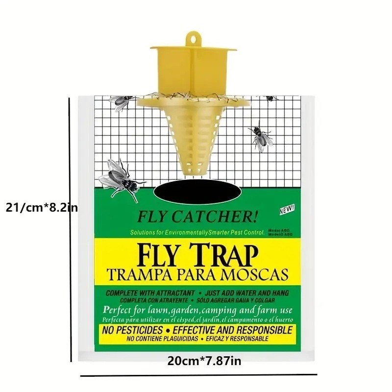 NEW 10 pack Outdoor Fly Traps Disposable Hanging Outdoor Catcher Bag Mosquito