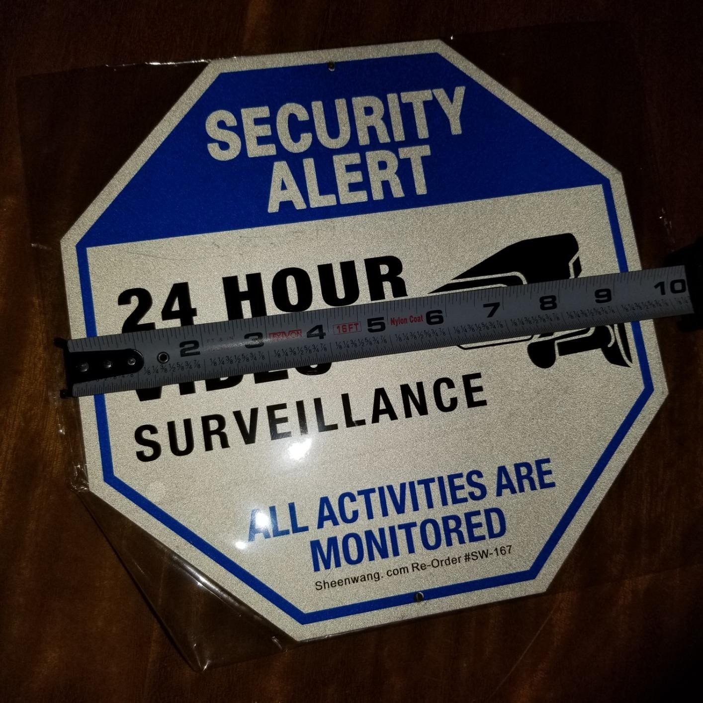 NEW 2-Pack Security Camera Sign, Video Surveillance Signs Outdoor, UV