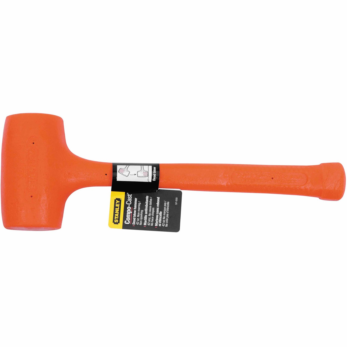 Stanley 57-533 Compo-Cast Soft-Face Dead Blow Hammer 42 oz