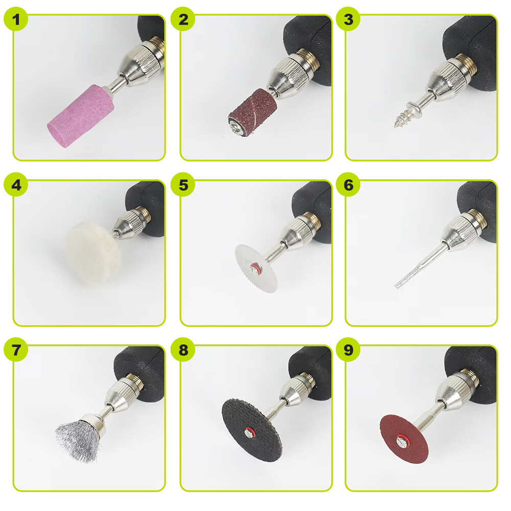 231pcs Electric Mini Drill Pen Grinder Engraving Cordless Compact 5 Speed Rotary